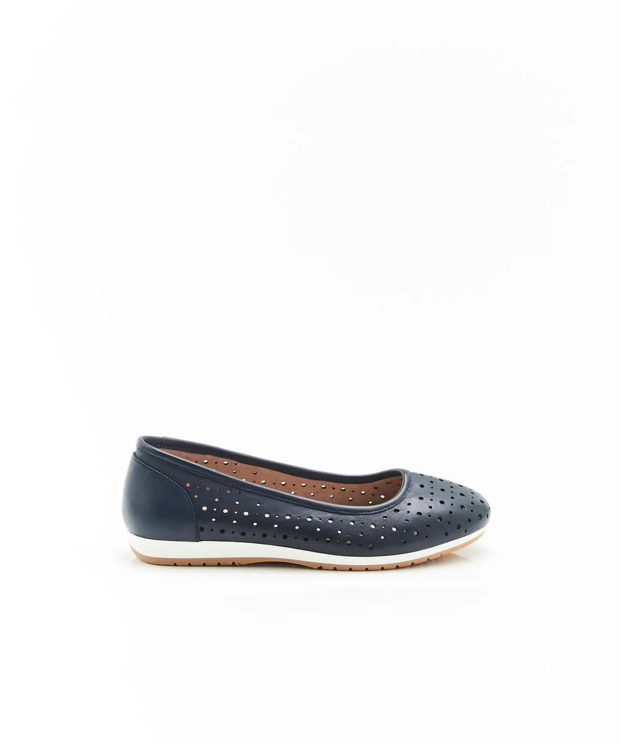 Ballerines Climatyl dessus cuir perforé