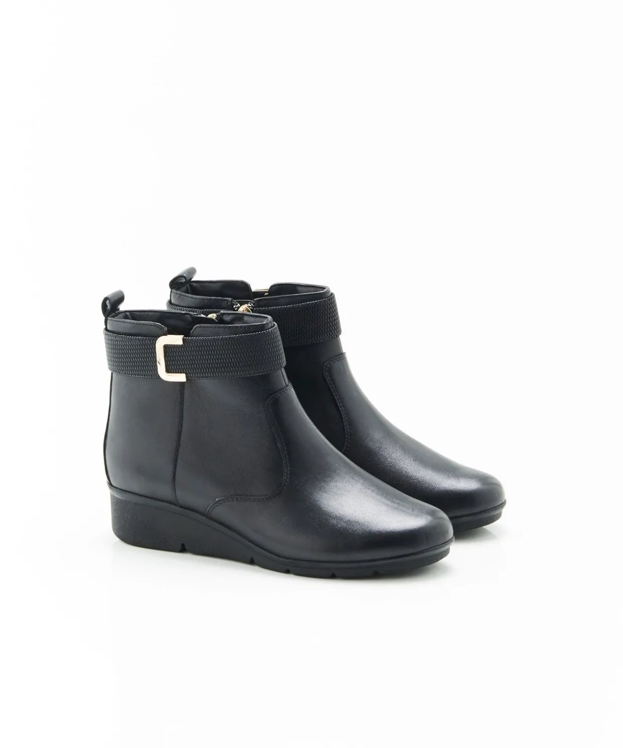 Boots compensés à boucle Amortyl