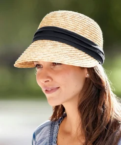 Chapeau de paille avec visière