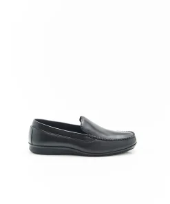 Chaussons en cuir grainé