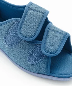 Chaussons à scratch bout ouvert