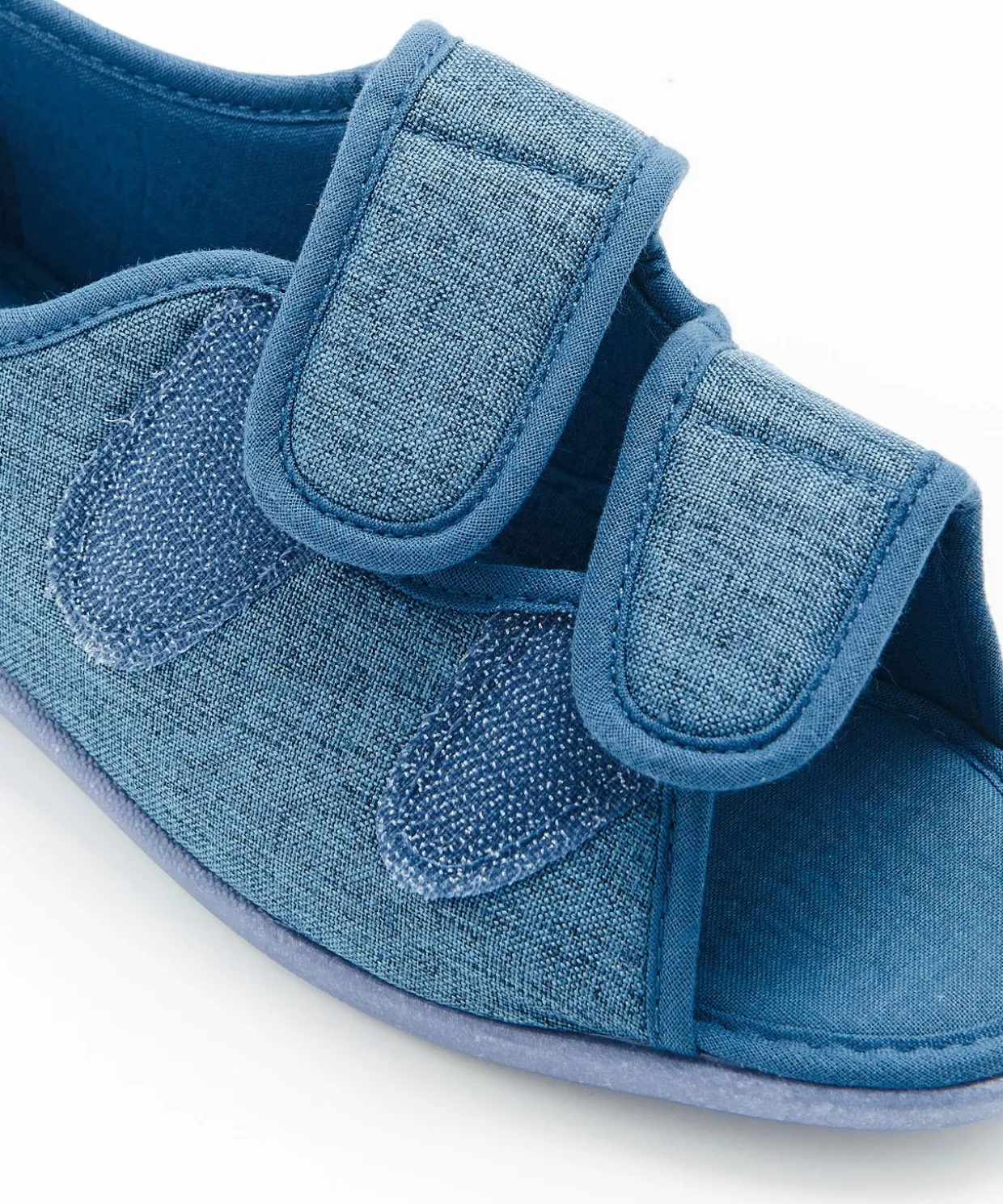 Chaussons à scratch bout ouvert