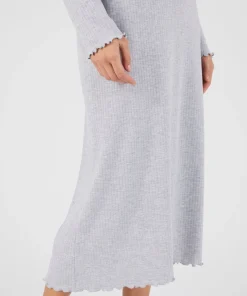 Chemise de nuit maille interlock côtelée douce et souple