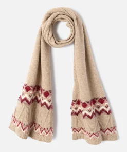Echarpe Thermolactyl maille chinée et jacquard