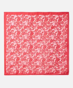 Foulard fleuri pure soie