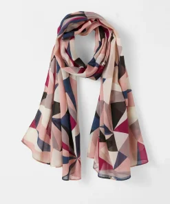 Foulard à motifs graphiques