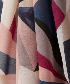 Foulard à motifs graphiques