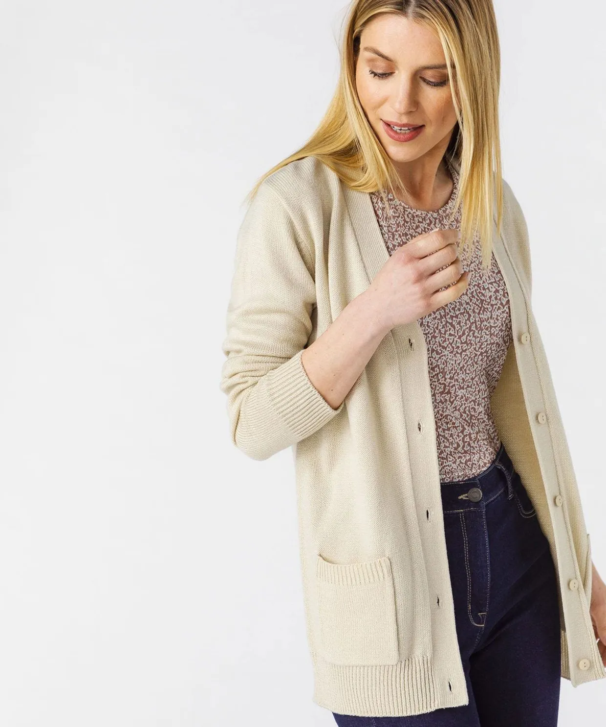 Gilet classique maille jersey