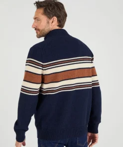 Gilet zippé col montant 50% laine