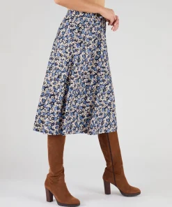 Jupe maille crêpe stretch