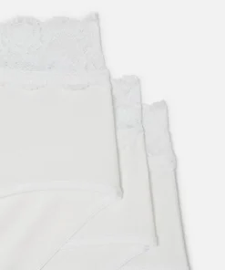 Lot de 3 culottes midi ceinture dentelle