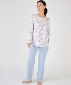 Lot de 2 pyjamas maille jersey pur coton peigné