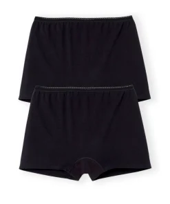 Lot de 2 shorties coton stretch
