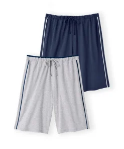 Lot de 2 shorts maille jersey