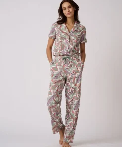 Pantalon de pyjama en maille jersey pur coton