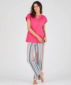 Pantalon de pyjama en maille jersey pur coton