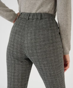 Pantalon enfilable en maille jacquard émerisée