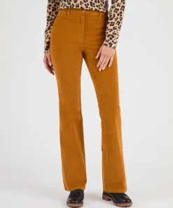 Pantalon flare velours
