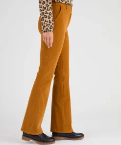 Pantalon flare velours