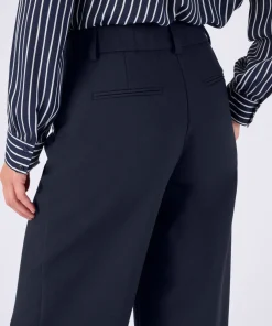 Pantalon large effet pont