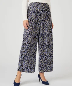 Pantalon 7/8ème maille plissée