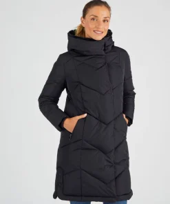 Parka longue, large col, doublée Thermolactyl