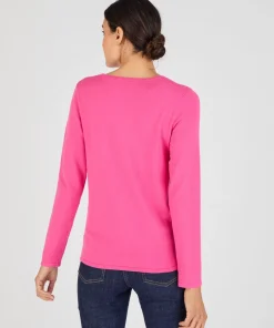 Pull maille fine uni ou imprimé