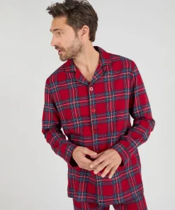 Pyjama en flanelle grattée pur coton