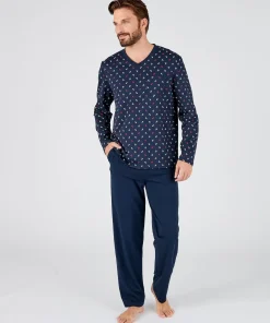 Pyjama maille jersey pur coton peigné