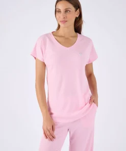 Pyjama 7/8ème en maille gaufrée
