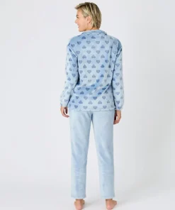 Pyjama Thermolactyl en maille polaire embossée