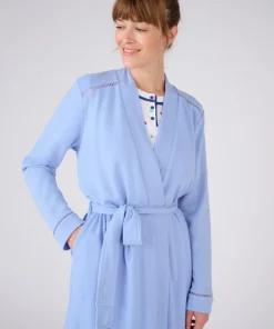 Robe de chambre maille fantaisie gaufrée