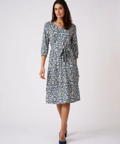 Robe maille crêpe stretch