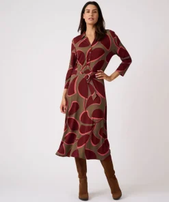 Robe maille stretch évasée