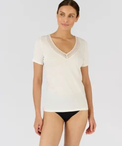 T-shirt Climatyl col dentelle