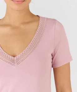T-shirt Climatyl col dentelle