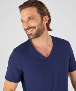 T-shirt col V Climatyl en maille jersey