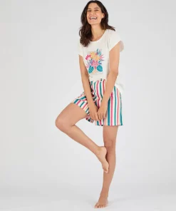 T-shirt de pyjama en pur coton