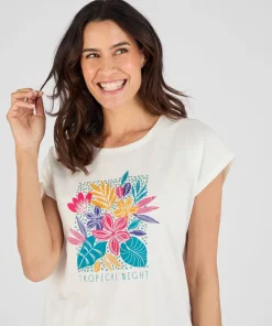 T-shirt de pyjama en pur coton