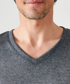 T-shirt double face col V Thermolactyl