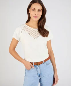 T-shirt détail macramé