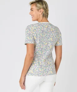 T-shirt fine côte pur coton