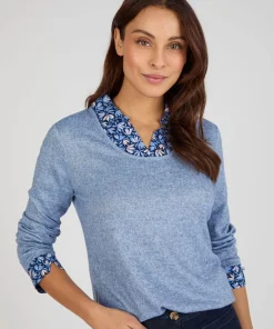T-shirt maille chaude effet 2 en 1