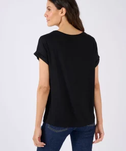 T-shirt maille jersey à sequins