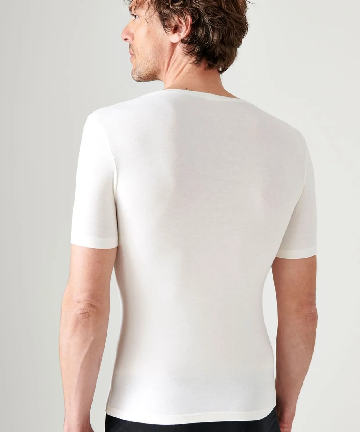 T-shirt manches courtes col V Thermolactyl Sensitive