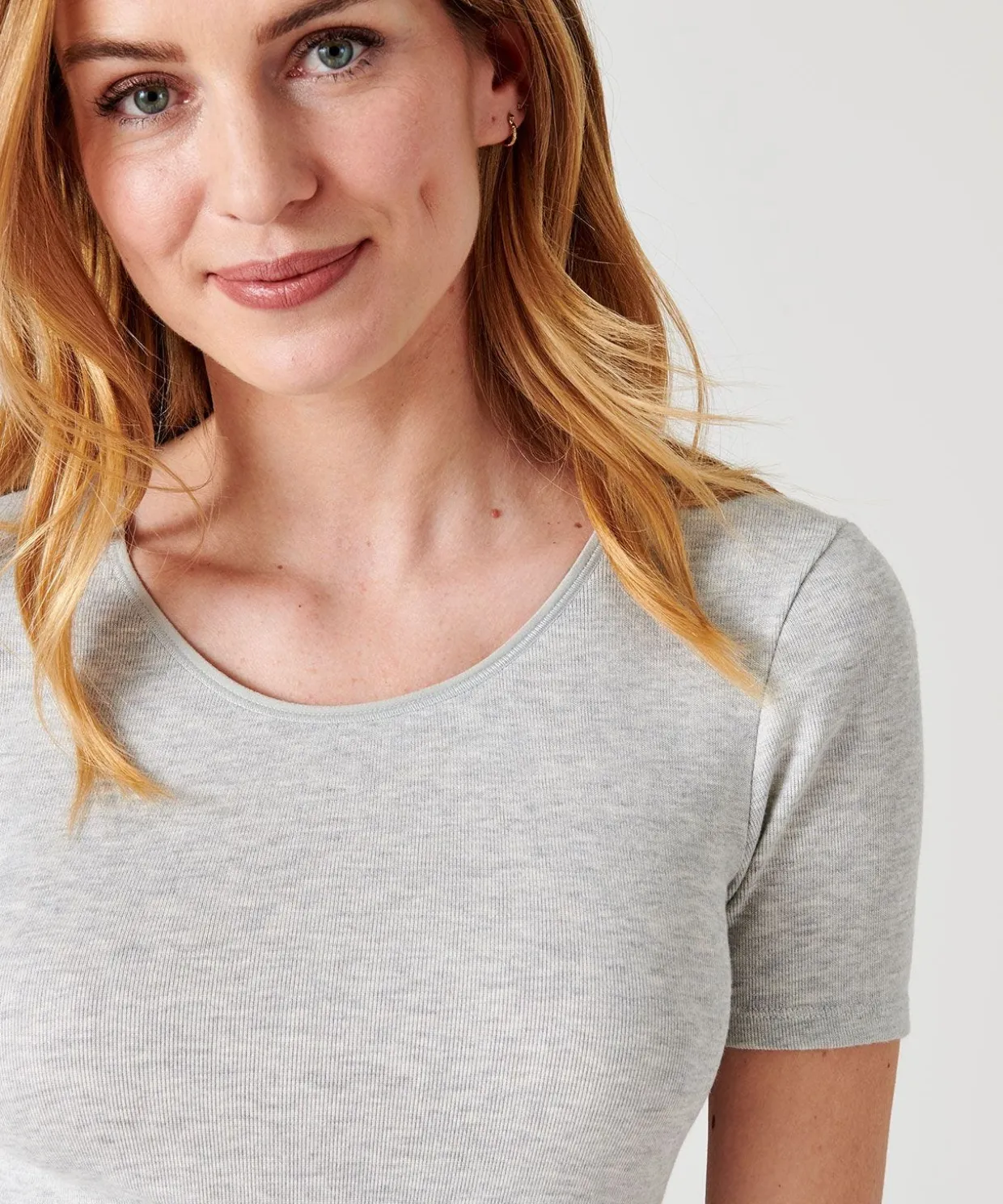 T-shirt manches courtes fine côte Thermolactyl