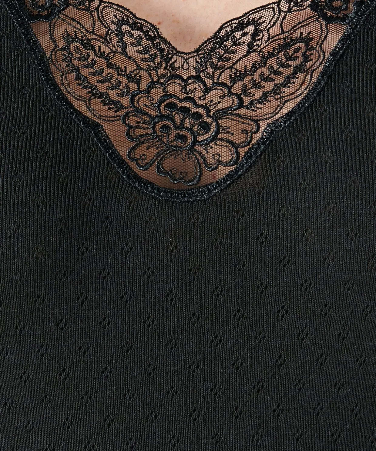 T-shirt manches courtes, maille ajourée Thermolactyl
