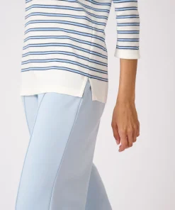 T-shirt marinière en mélange coton et modal
