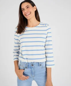 T-shirt rayé pur coton