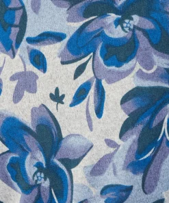 Tunique maille chaude imprimé fleuri